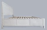 Maxton Ivory 4-Piece King Panel Bedroom Set - Ornate Home