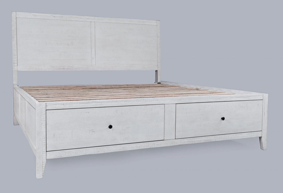 Maxton Ivory 3-Piece King Storage Bedroom Set - Ornate Home