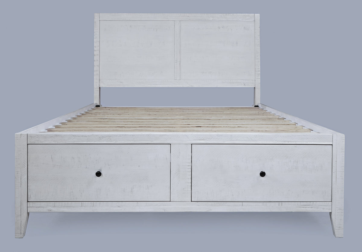 Maxton Ivory 4-Piece Queen Storage Bedroom Set - Ornate Home