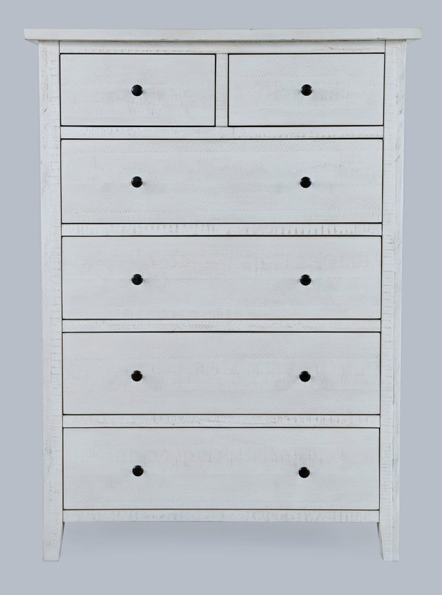 Maxton Ivory 6-Drawers Chest - Ornate Home