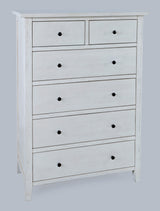 Maxton Ivory 6-Drawers Chest - Ornate Home
