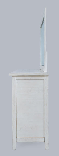 Maxton Ivory Dresser & Mirror - Ornate Home