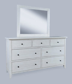 Maxton Ivory Dresser & Mirror - Ornate Home