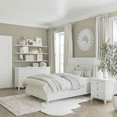 Maxton Ivory Full Panel Bed - Ornate Home