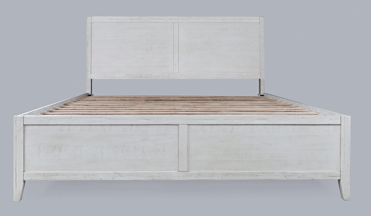 Maxton Ivory King Panel Bed - Ornate Home