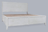 Maxton Ivory King Panel Bed - Ornate Home