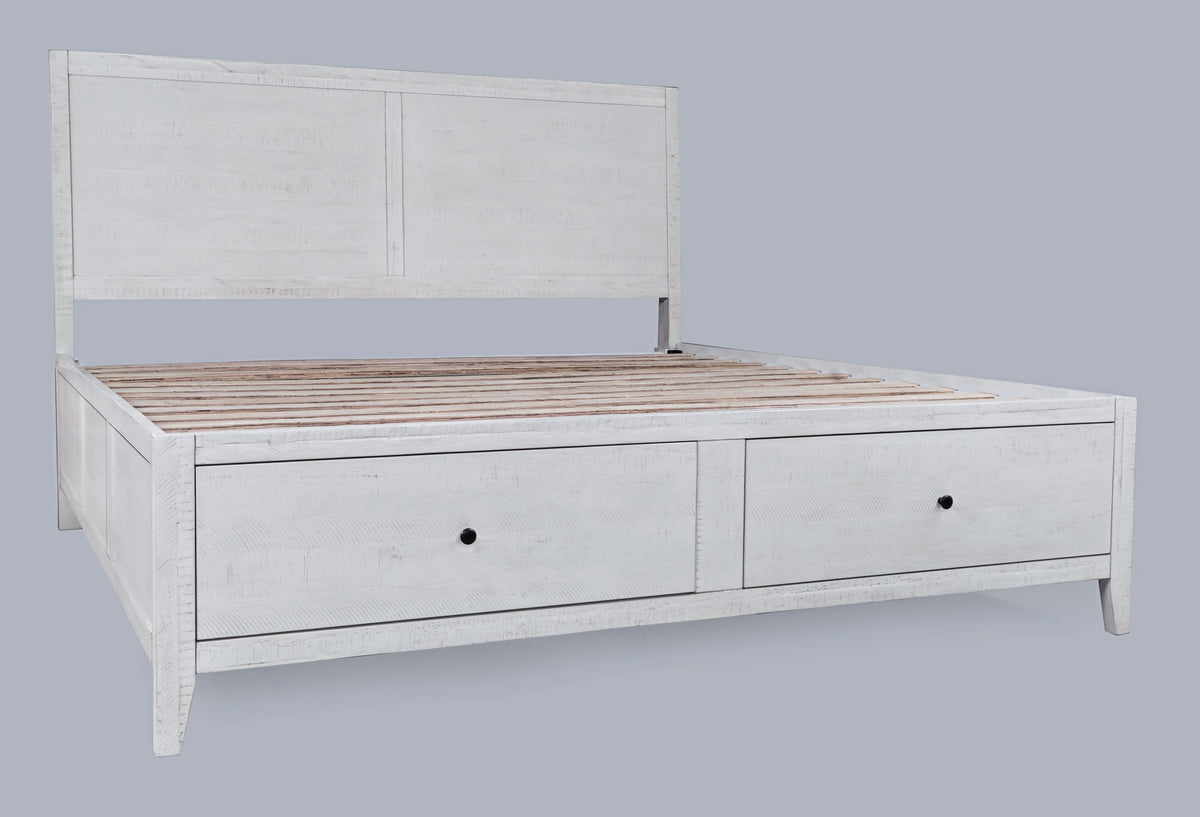 Maxton Ivory King Storage Bed - Ornate Home