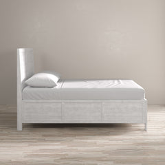 Maxton Ivory Queen Panel Bed - Ornate Home