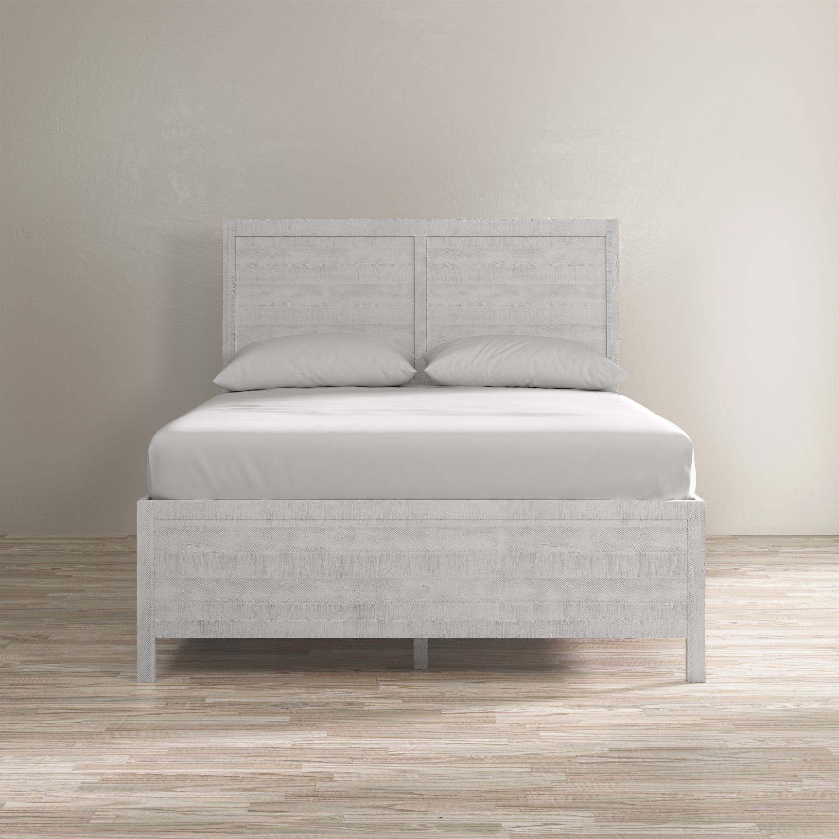 Maxton Ivory Queen Panel Bed - Ornate Home