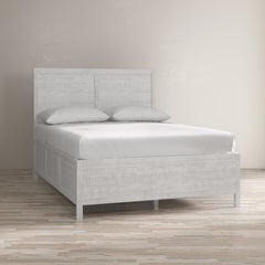 Maxton Ivory Queen Panel Bed - Ornate Home