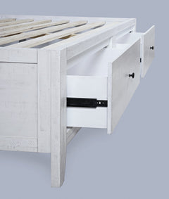Maxton Ivory Queen Storage Bed - Ornate Home