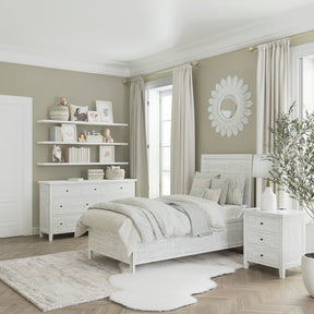 Maxton Ivory Twin Panel Bed - Ornate Home