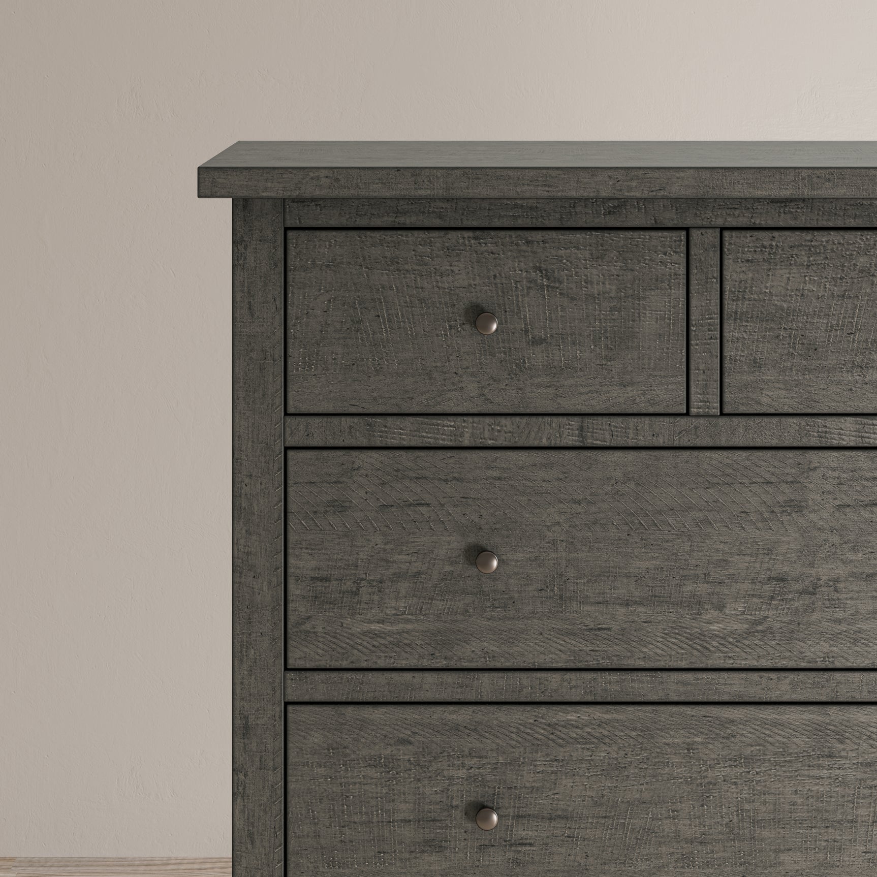 Maxton Stone 6-Drawers Chest - Ornate Home