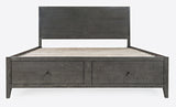 Maxton Stone King Storage Bed - Ornate Home