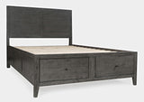 Maxton Stone Queen Storage Bed - Ornate Home