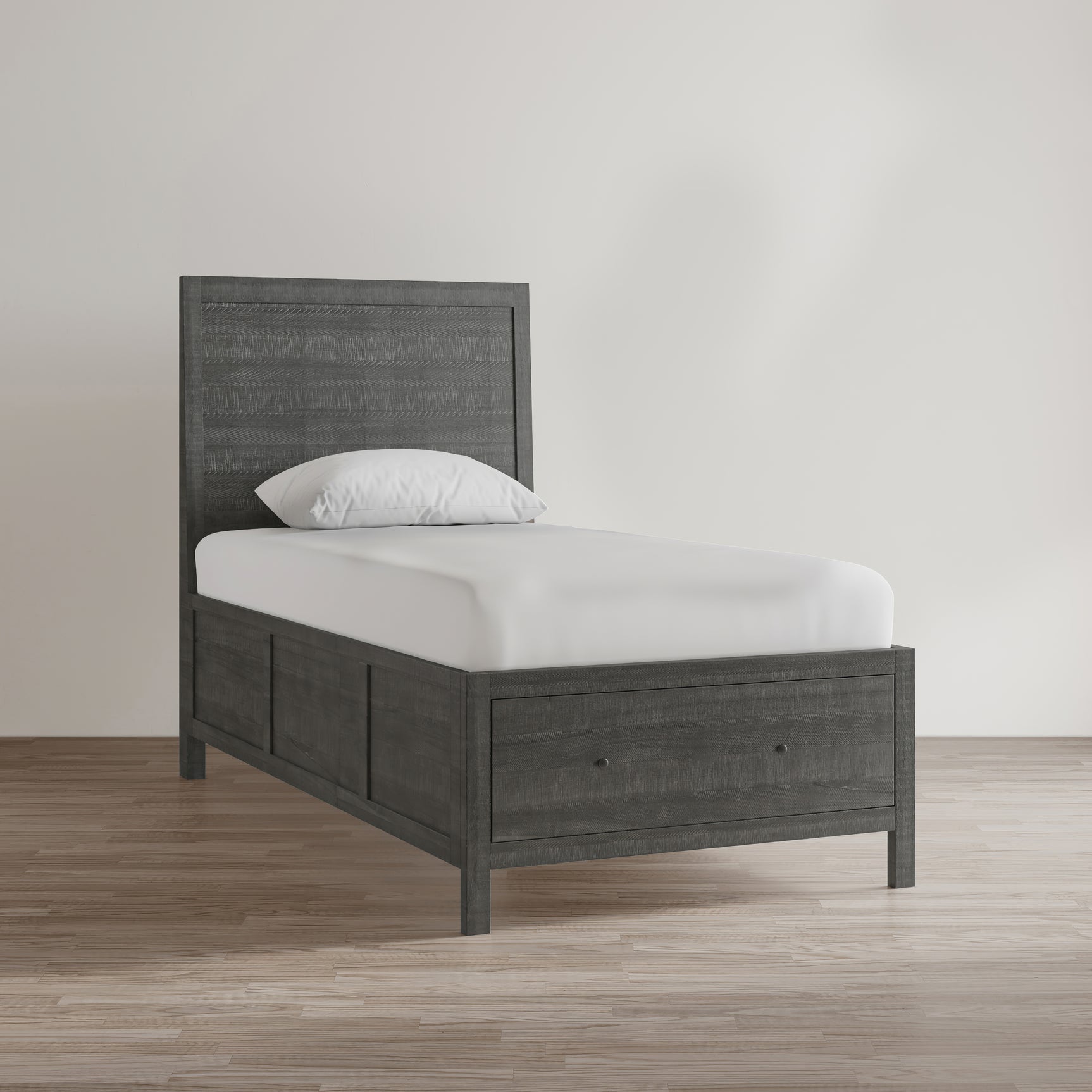 Maxton Stone Twin Storage Bed - Ornate Home