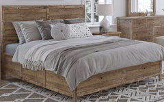 Maxton Wash 4-Piece King Storage Bedroom Set - Ornate Home