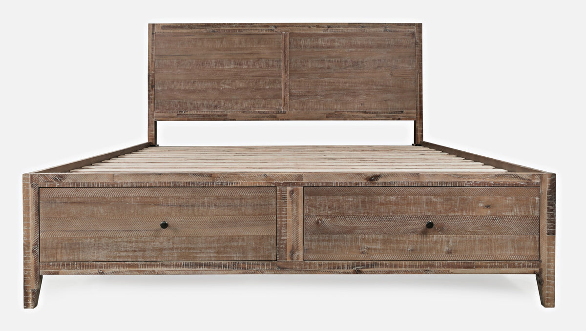 Maxton Wash 3-Piece King Storage Bedroom Set - Ornate Home