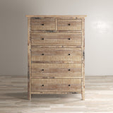 Maxton Wash Brown 6-Drawers Chest - Ornate Home