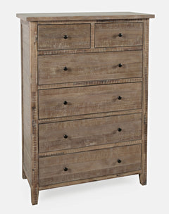 Maxton Wash Brown 6-Drawers Chest - Ornate Home