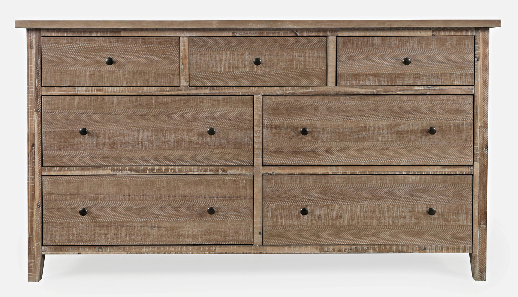 Maxton Wash Brown 7-Drawers Dresser - Ornate Home