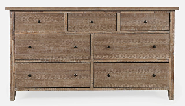 Maxton Wash Brown 7-Drawers Dresser - Ornate Home