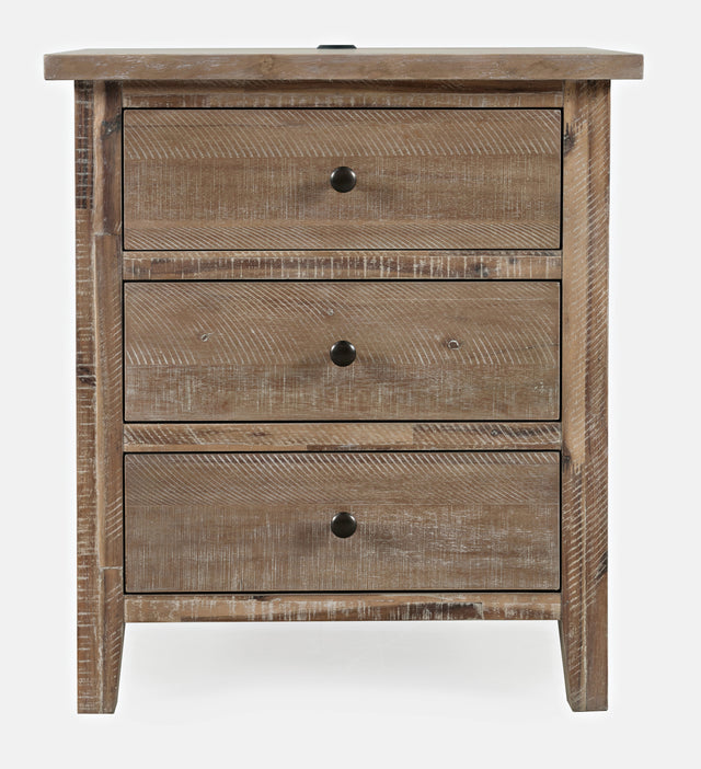 Maxton Wash Brown Nightstand - Ornate Home