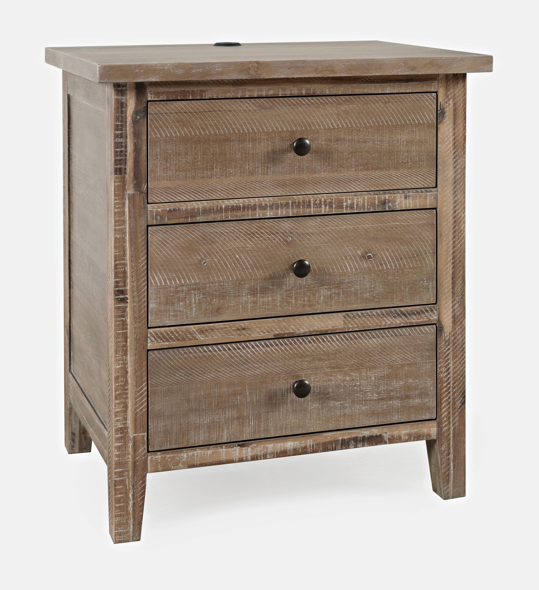 Maxton Wash Brown Nightstand - Ornate Home