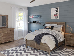 Maxton Wash Full Panel Bed - Ornate Home