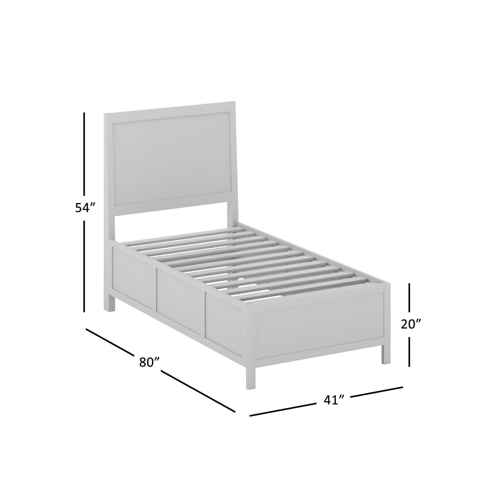 Maxton Wash Twin Panel Bed - Ornate Home