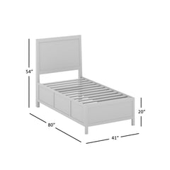 Maxton Wash Twin Panel Bed - Ornate Home