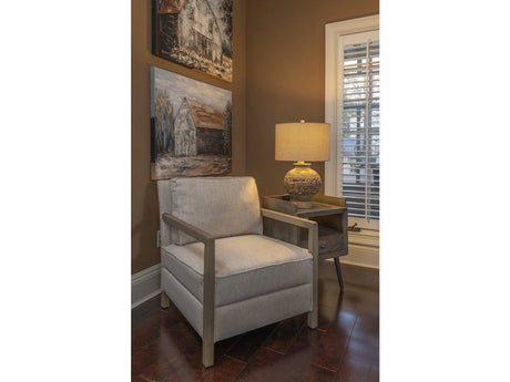 Maxwell Beige/Brown Accent Chair - Ornate Home