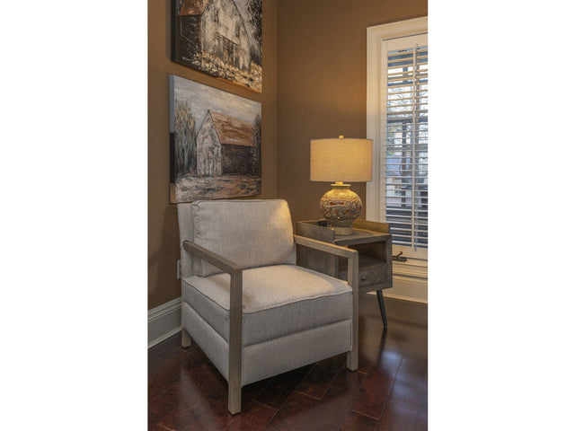Maxwell Beige/Brown Accent Chair - Ornate Home