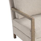 Maxwell Beige/Brown Accent Chair - Ornate Home