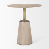 Maxwell Gold 32" Round Pedestal Dining Table - Ornate Home