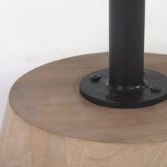 Maxwell White/Black Marble Top Pedestal Base Round Coffee Table - Ornate Home