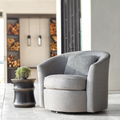 Maya Black Outdoor Accent Table - Ornate Home