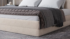 Maya Brun Full Upholstered Platform Bed - Ornate Home
