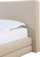 Maya Brun King Upholstered Platform Bed - Ornate Home