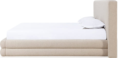 Maya Brun Queen Upholstered Platform Bed - Ornate Home