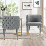 Maya Dining Chair in Grey (set of 2) - Ornate Home