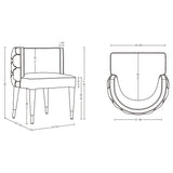 Maya Dining Chair in Nude (set of 2) - Ornate Home