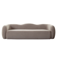 Maya Winter Mink Performance Velvet Sofa - Ornate Home