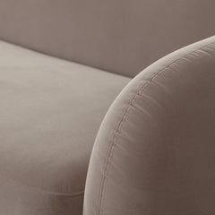Maya Winter Mink Performance Velvet Sofa - Ornate Home