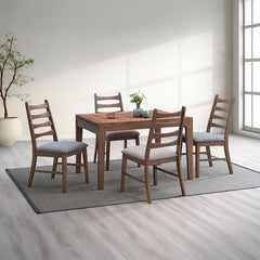 Mayah Dark Gray/Walnut Side Chair (Set of 2) - Ornate Home