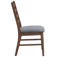 Mayah Dark Gray/Walnut Side Chair (Set of 2) - Ornate Home