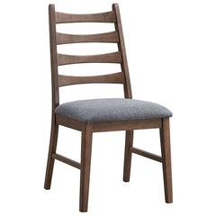 Mayah Dark Gray/Walnut Side Chair (Set of 2) - Ornate Home