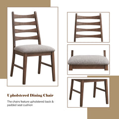 Mayah Gray/Walnut Side Chair (Set of 2) - Ornate Home