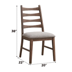 Mayah Gray/Walnut Side Chair (Set of 2) - Ornate Home