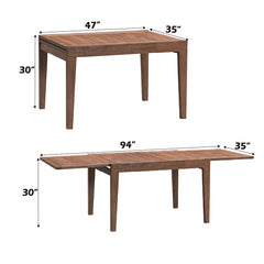 Mayah Walnut Dining Table - Ornate Home